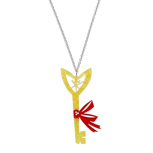 Erstwilder Alice in Wonderland “The Golden Key” necklace. - Picture 2 of 2